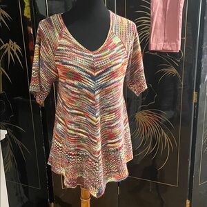 Faded Glory Colorful Knit Tunic Top